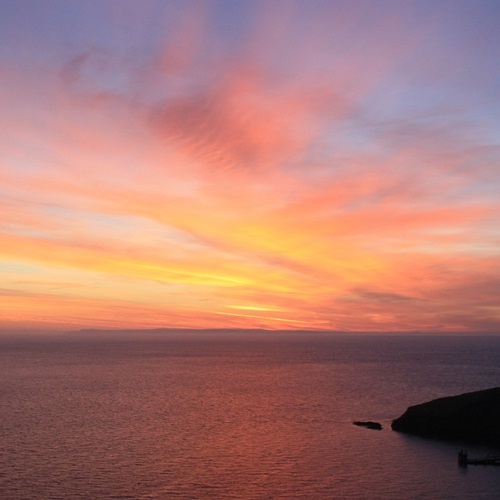sunset over sea sunset over sea